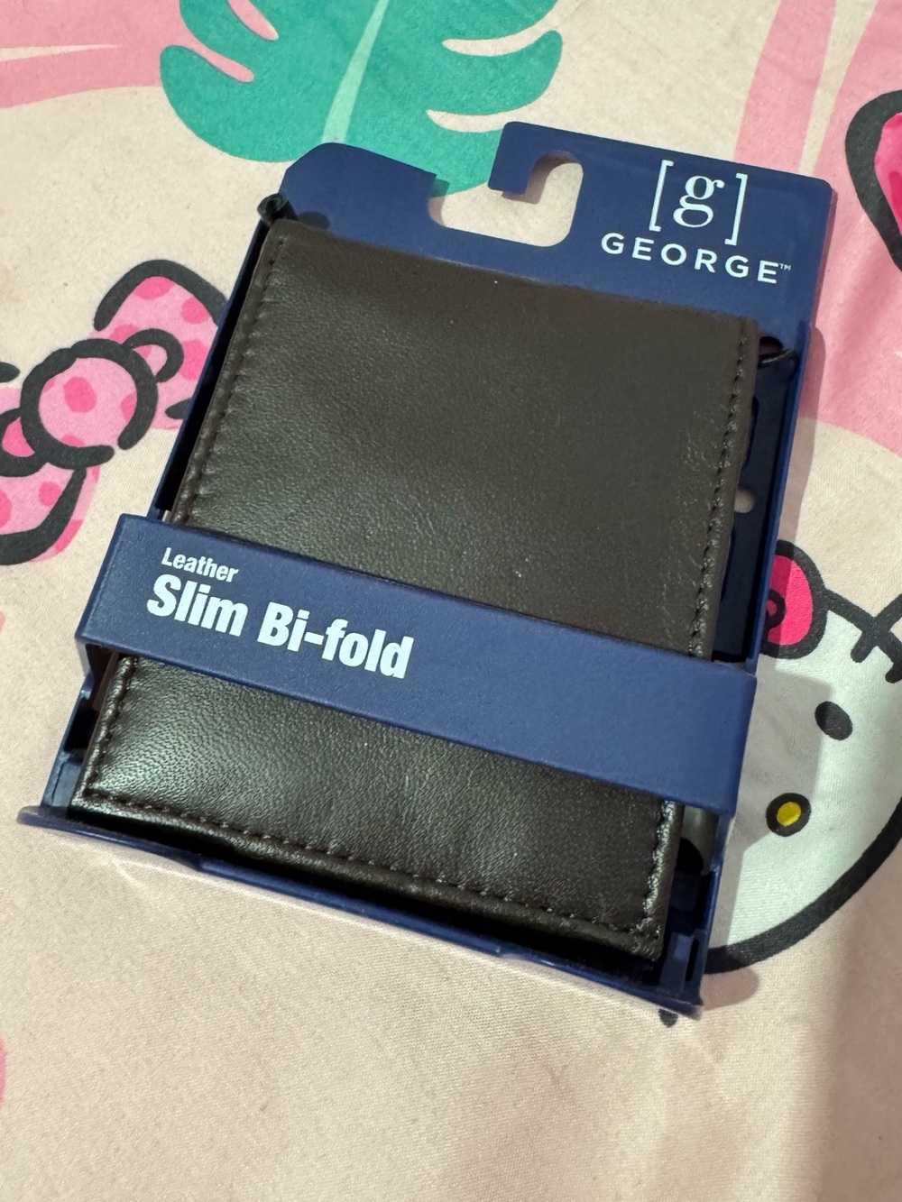 George Brown Leather Slim Bi-Fold Wallet